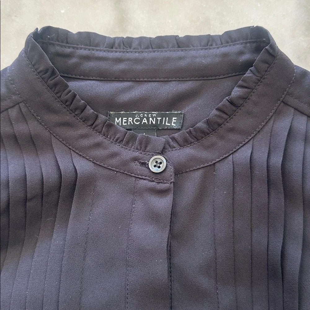 J. Crew Mercantile Ruffle Pintuck Dress